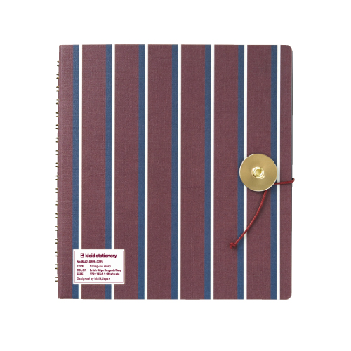 No.8821　British Stripe Burgundy/Navy